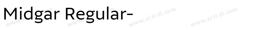 Midgar Regular字体转换